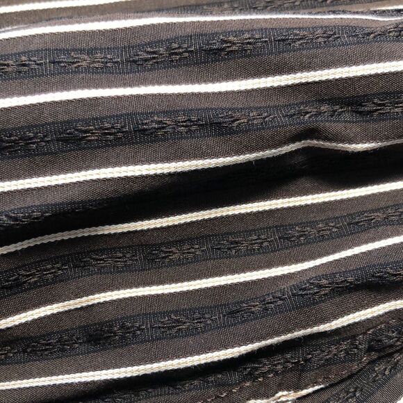 Ted Baker Classic 💯 % Cotton Brown and White Striped Shirt. See measurements. - Picture 11 of 12